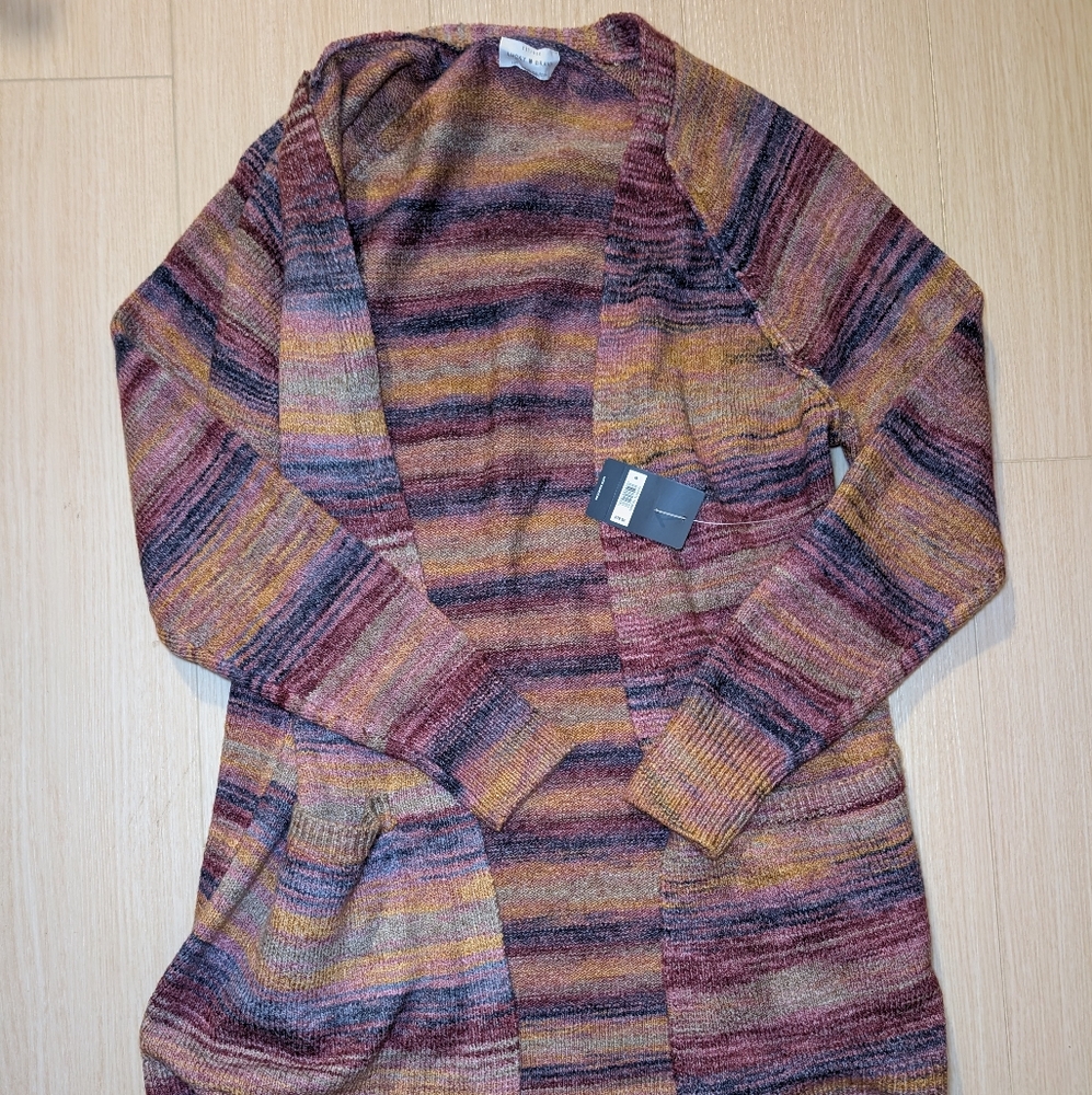 LUCKY Brand -Colorful Striped Cardigan